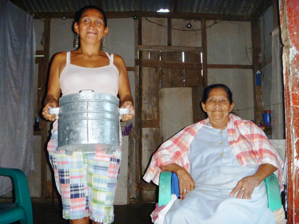 Pina and Grandma and stove Pina and Grandma and stove
